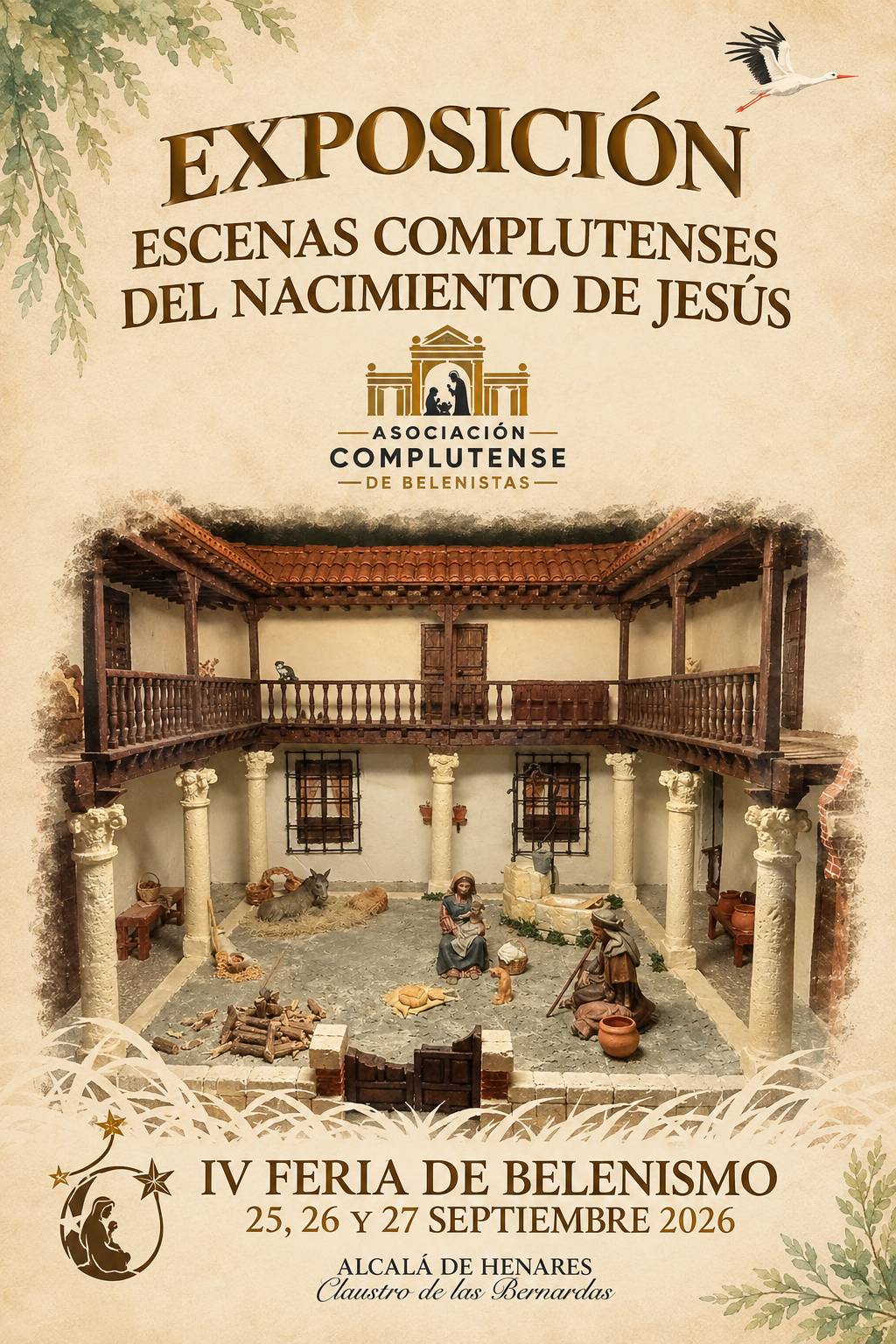 Alcalá acoge la IV Feria Belenista con 12 artesanos de toda España