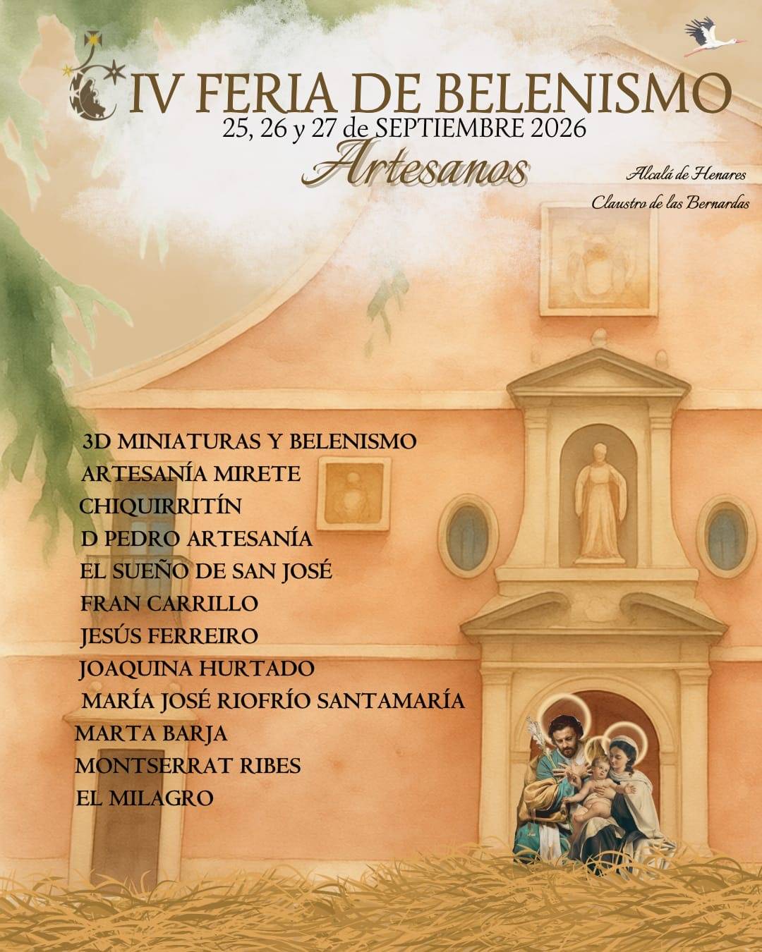 Alcalá acoge la IV Feria Belenista con 12 artesanos de toda España