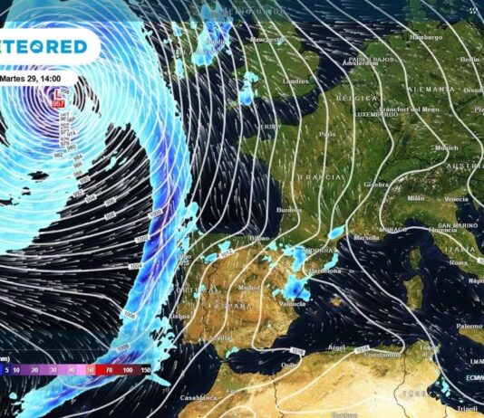 Meteored avisa de un cambio de tiempo con lluvias y bajada de temperaturas - imagen 1