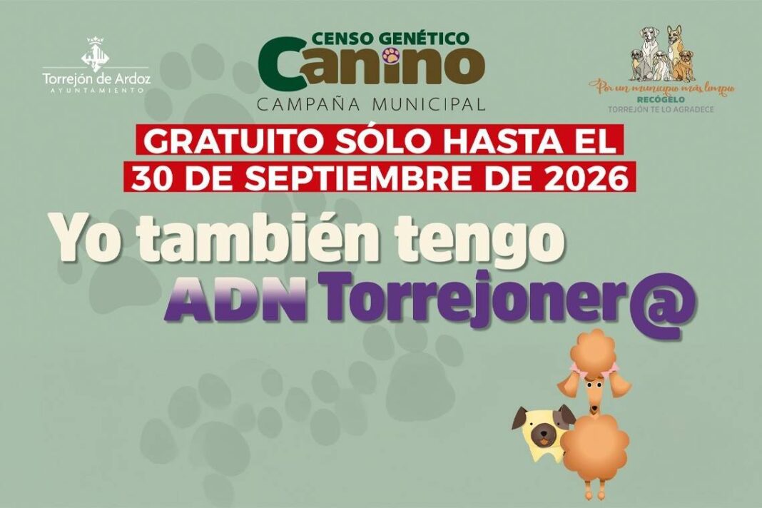Torrejón de Ardoz implanta el ADN canino gratuito hasta septiembre de 2026 - imagen 1