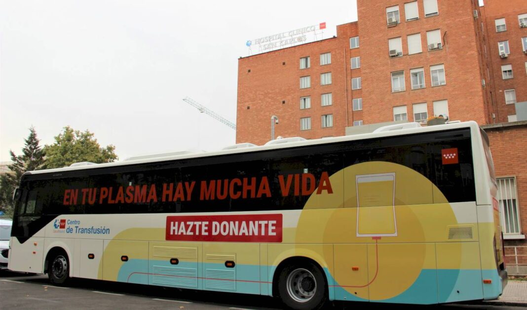 La Comunidad de Madrid estrena el Bus Plasma, su primera unidad móvil de donación - imagen 1