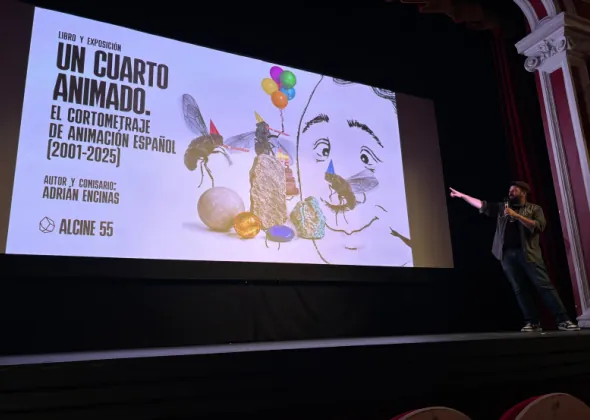 Enrique Gato, creador de Tadeo Jones, Premio Piedra Angular de ALCINE 55