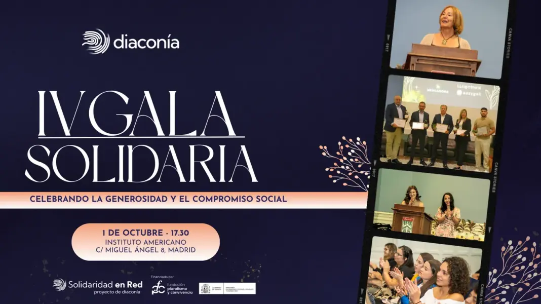 Diaconía celebra su IV Gala Solidaria el 1 de octubre en Madrid - imagen 1