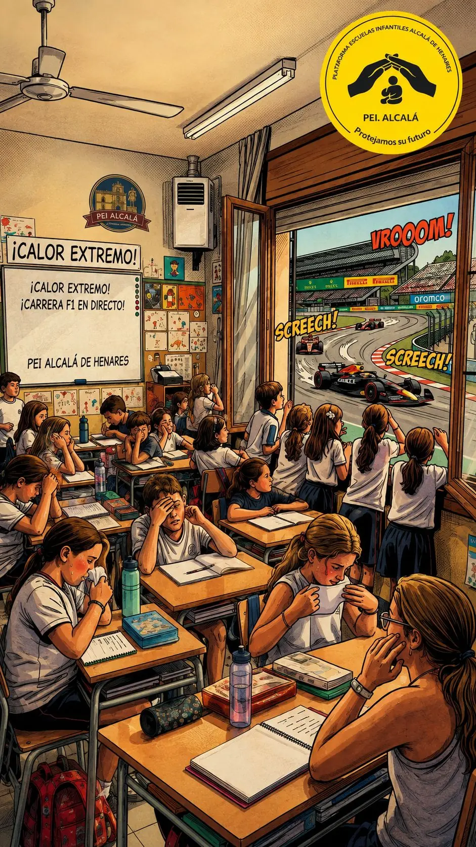 Plataforma de Escuelas Infantiles de Alcalá critica la falta de inversión frente a la Fórmula 1