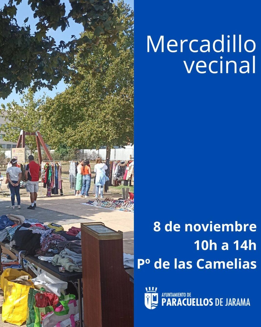 Paracuellos de Jarama: Mercadillo Vecinal el 8 de noviembre en el paseo de las Camelias - imagen 2