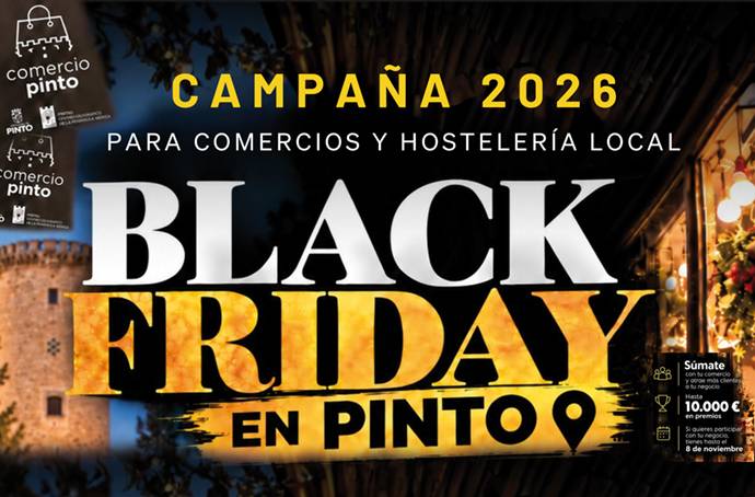 Pinto reparte 10.000 euros en premios en su Black Friday para impulsar el comercio local - imagen 1