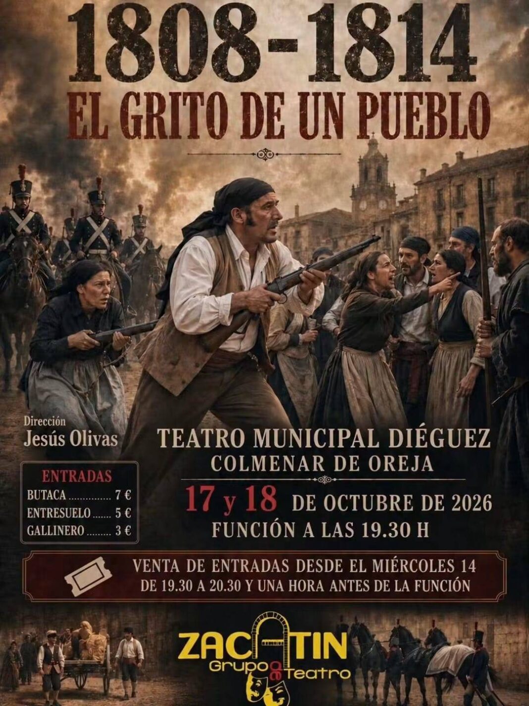 Colmenar de Oreja estrena la obra «1808-1814. El grito de un pueblo» en el Teatro Diéguez - imagen 1