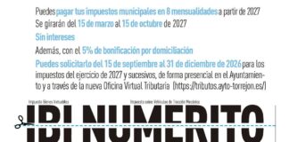 Torrejón de Ardoz permitirá pagar impuestos municipales en 8 mensualidades desde 2027 - imagen 1
