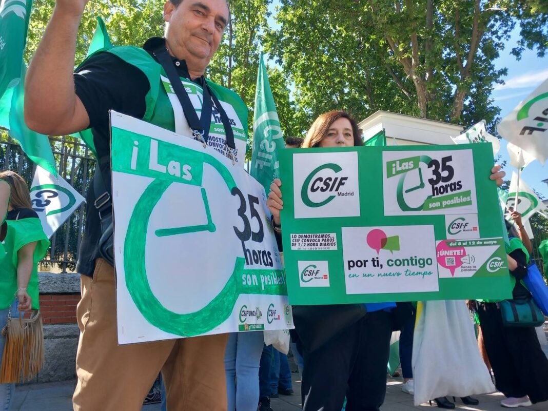 CSIF exige a la Comunidad de Madrid negociar la jornada de 35 horas para empleados públicos - imagen 1