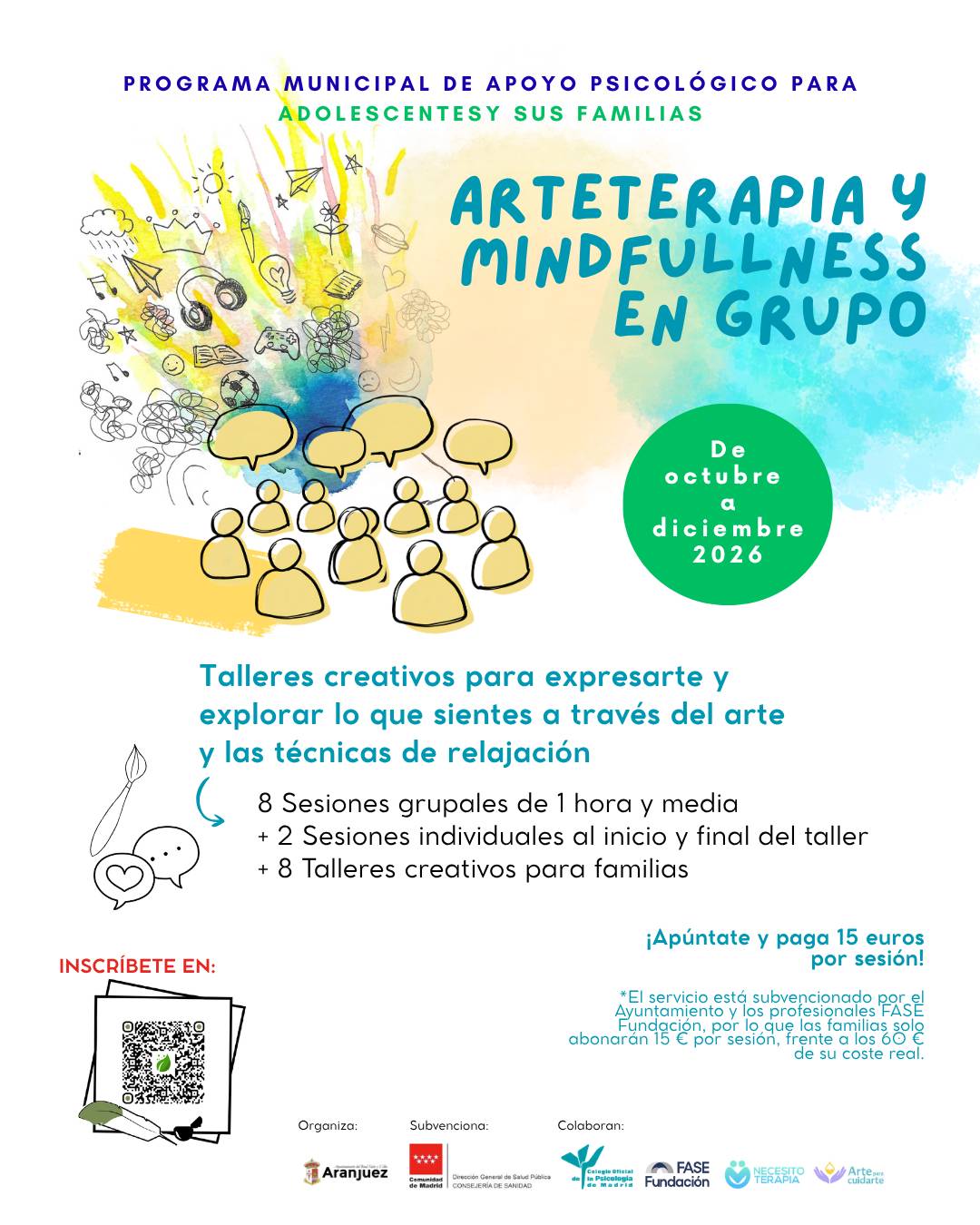Aranjuez lanza un programa de apoyo psicológico para adolescentes y familias