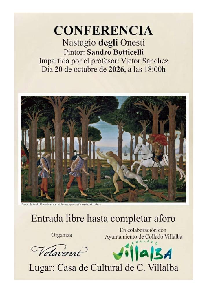 Collado Villalba: vuelve el ciclo de conferencias 'mirArte' con Botticelli - imagen 1