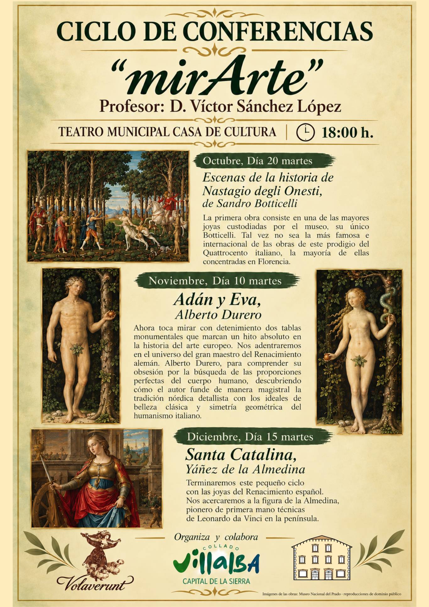 Collado Villalba: vuelve el ciclo de conferencias 'mirArte' con Botticelli