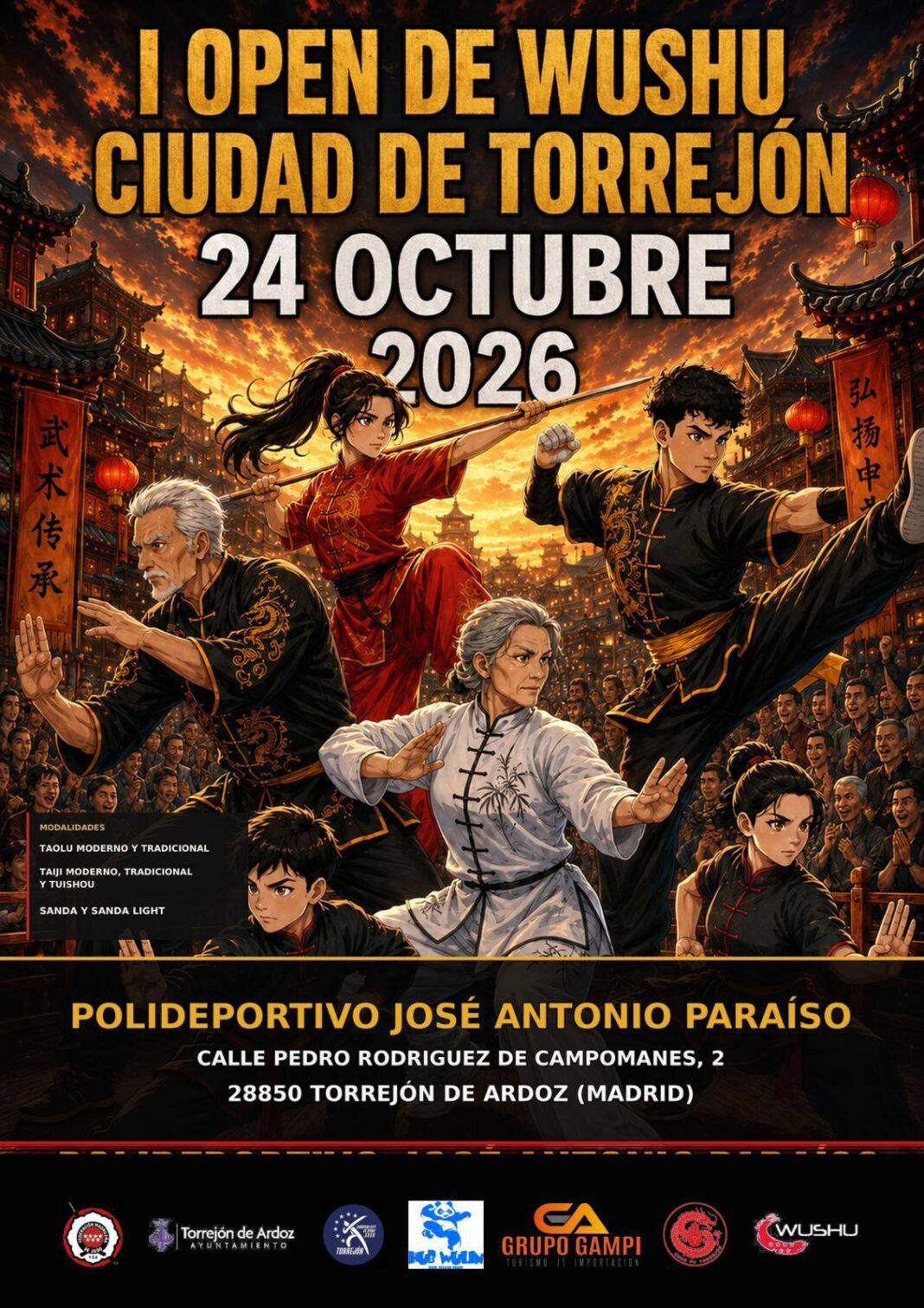 Torrejón de Ardoz acoge su primer Open de Wushu con entrada gratuita - imagen 1